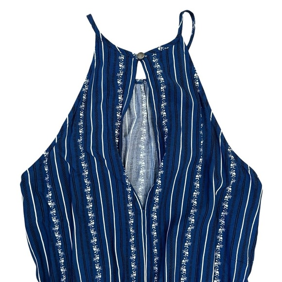 Navy Striped Jumpsuit Small - Picture 5 of 11